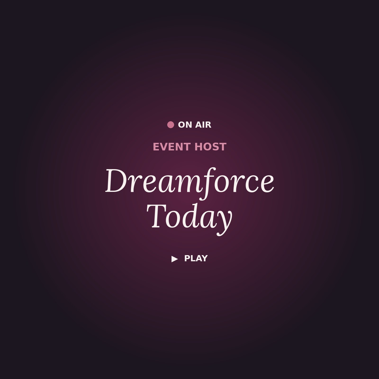 Monica Bowie presenting a show-floor segment for Dreamforce Today